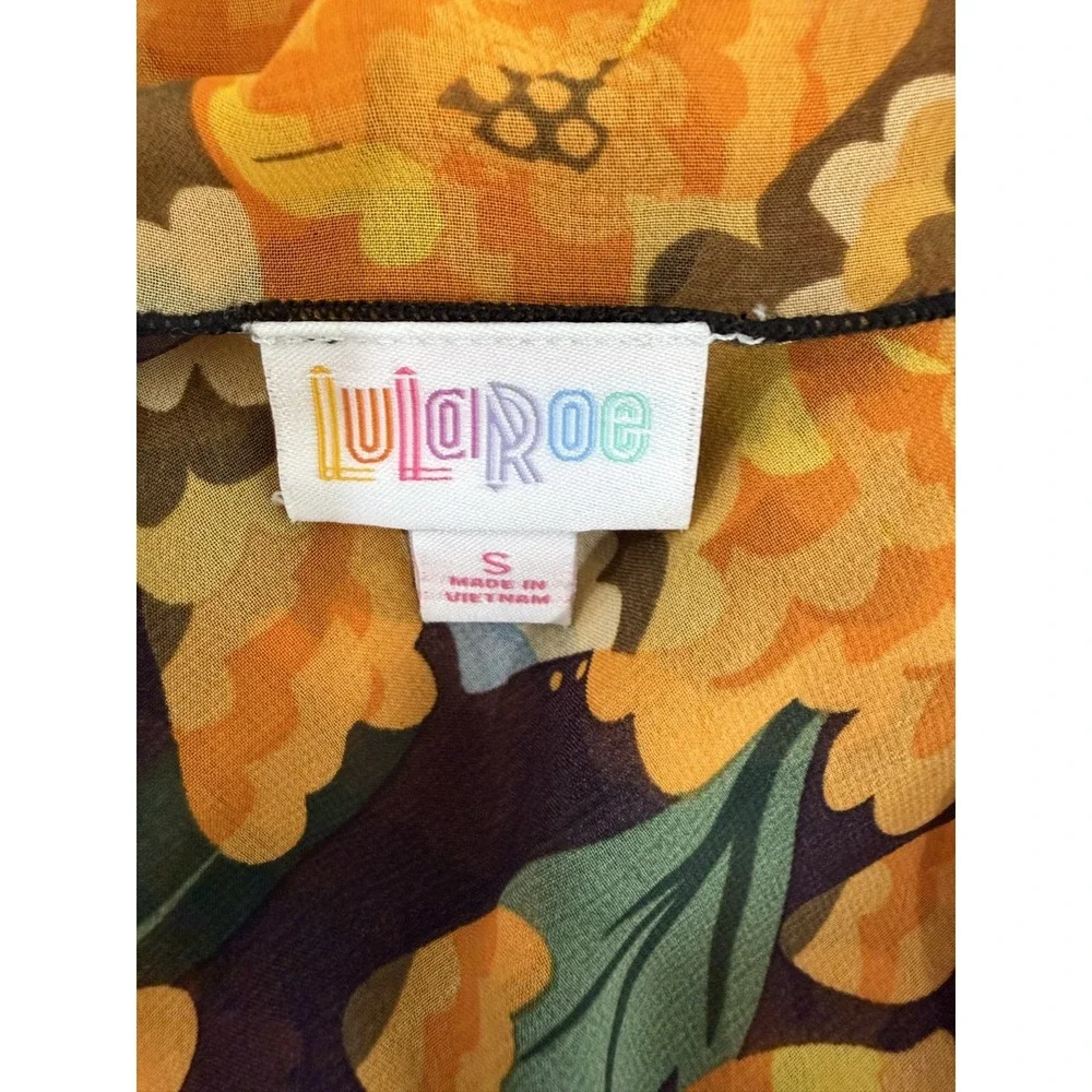 NWOT LuLaRoe SHIRLEY Floral Kimono Duster Multi Color Size S